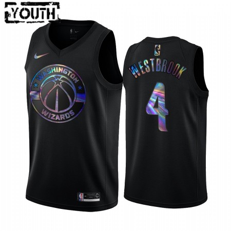 NBA Washington Wizards Trikot Russell Westbrook 4 Iridescent HWC Collection Swingman - Kinder